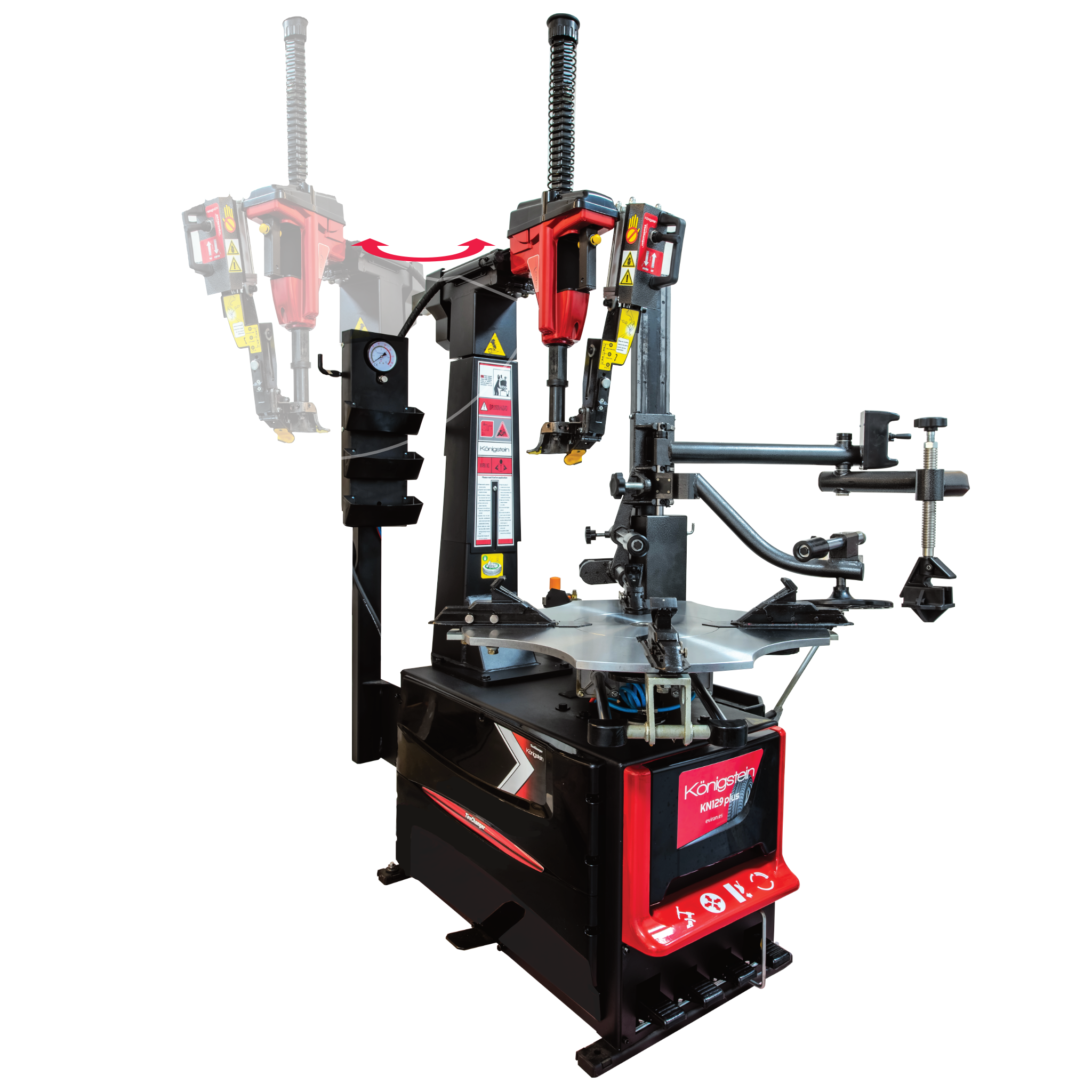 DÉMONTE-PNEU Automatique / Tubeless / Vitesse progressive + bras/TÊTE ROTATIVE - Königstein KN129