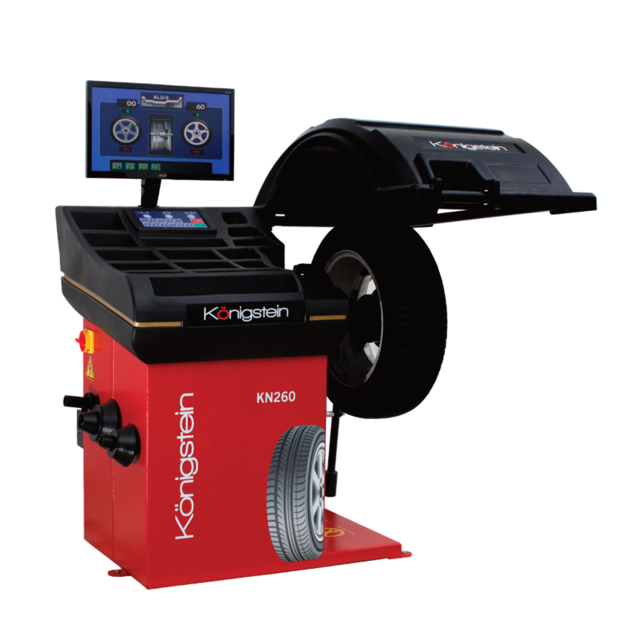 ÉQUILIBREUSE NUMÉRIQUE AVEC LASER & ÉCRAN VIDÉO - Königstein KN260