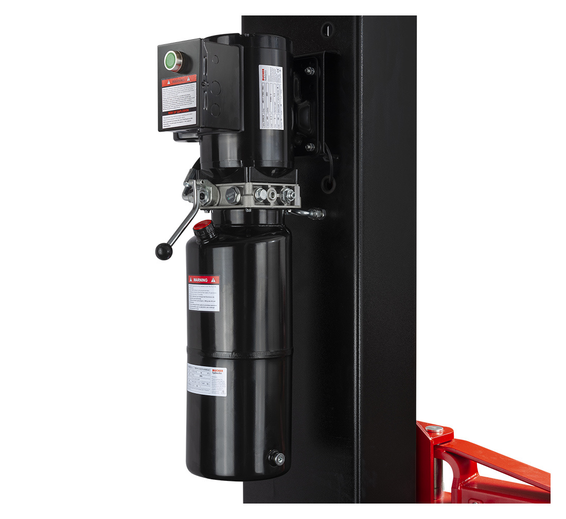 PONT ÉLÉVATEUR À DEUX COLONNES 4T REDATS L-205R AVEC CADRE DE RENFORT, semi-automatique, bras symétriques – Image 11