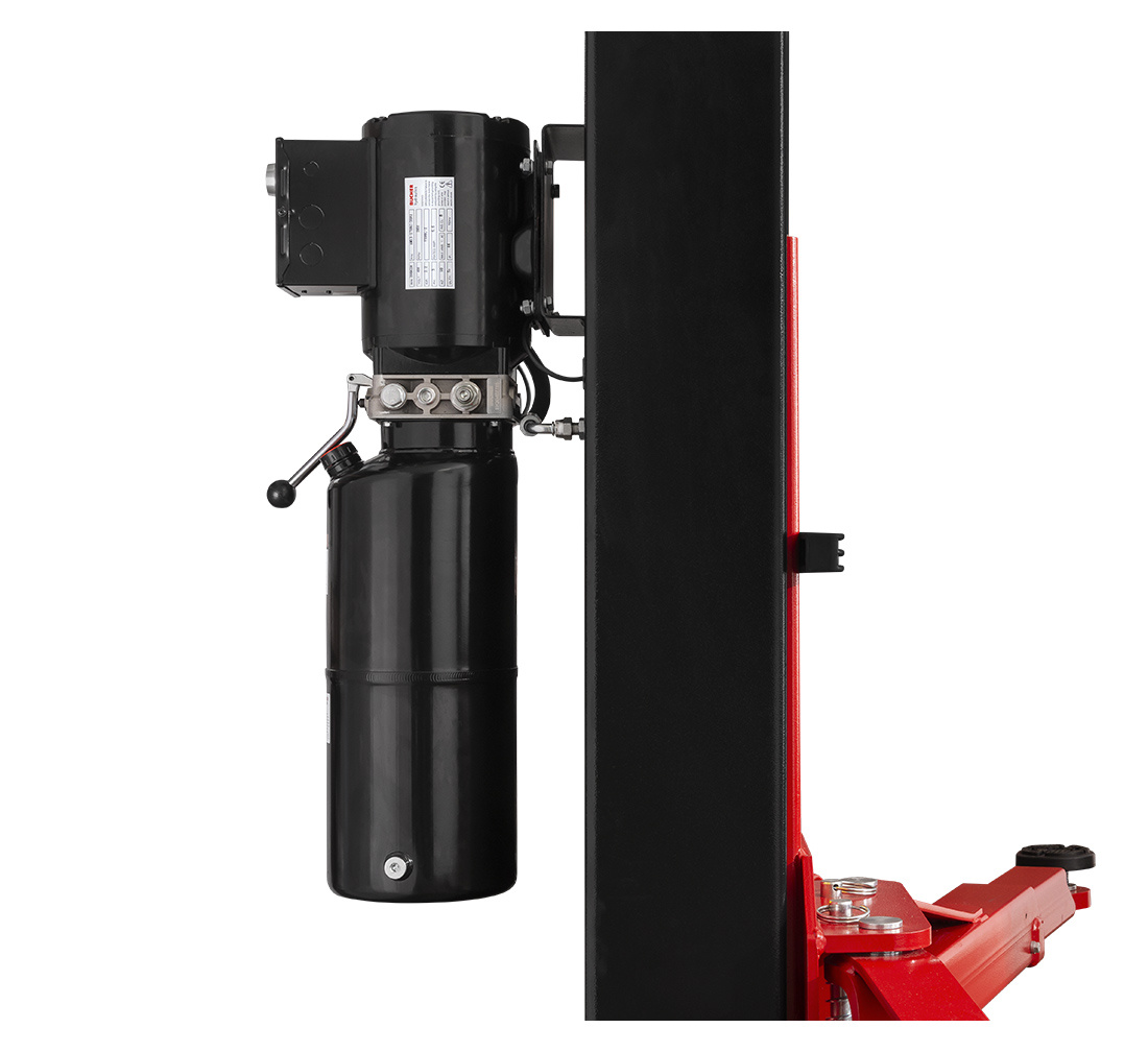 PONT ÉLÉVATEUR À DEUX COLONNES 4T REDATS L-205R AVEC CADRE DE RENFORT, semi-automatique, bras symétriques – Image 13