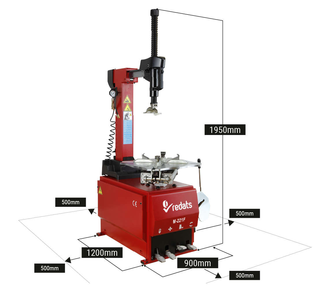 Démonte-Pneu M221 Automatique 24’’ - Redats – Image 12