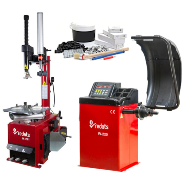 Démonte-pneu + Equilibreuse / PACK MEDIUM + kit de démarrage essentiel offert ! - Redats