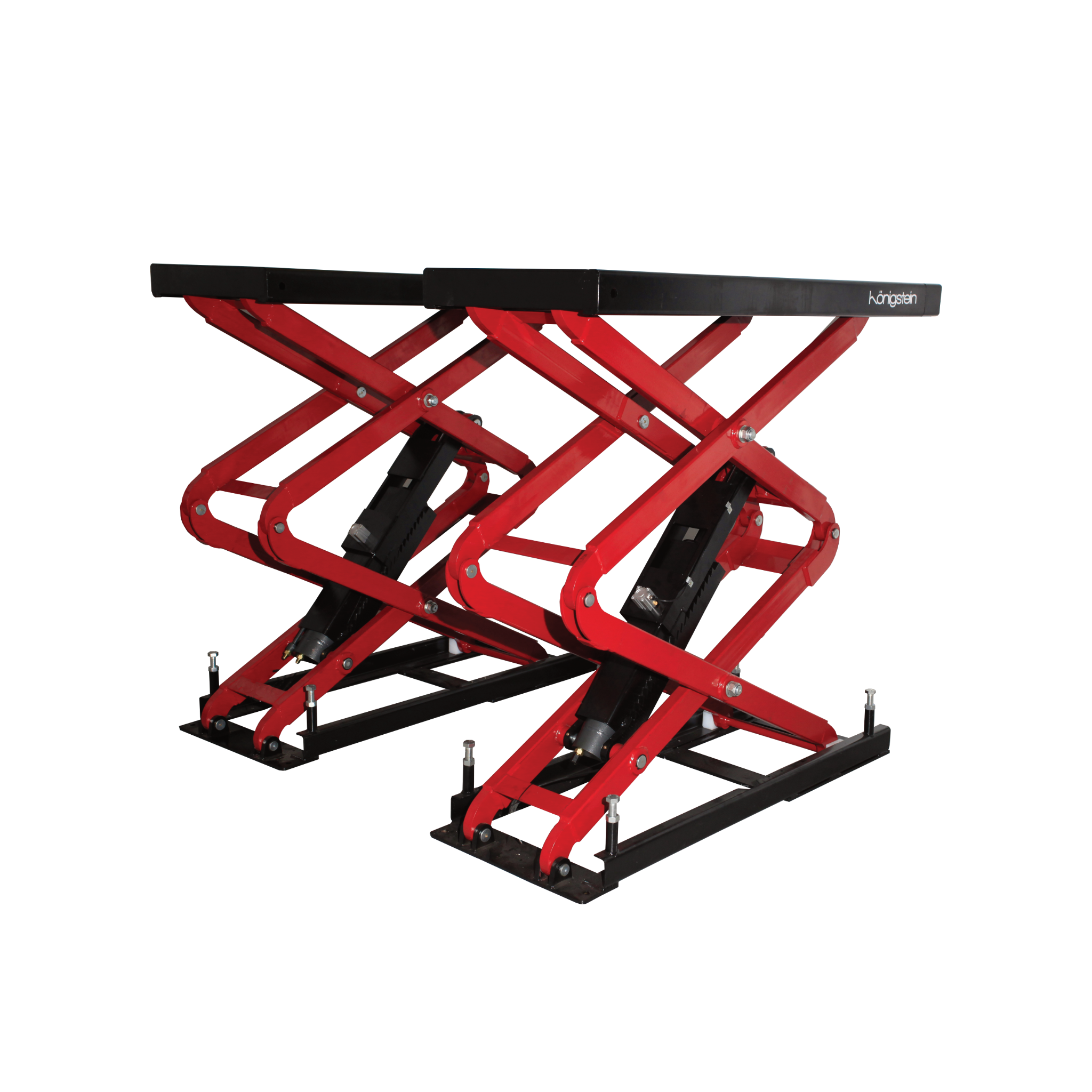 PONT ÉLÉVATEUR À DOUBLE CISEAUX - À encastrer - 3.5T - hauteur 2,14m - Königstein KN3635E