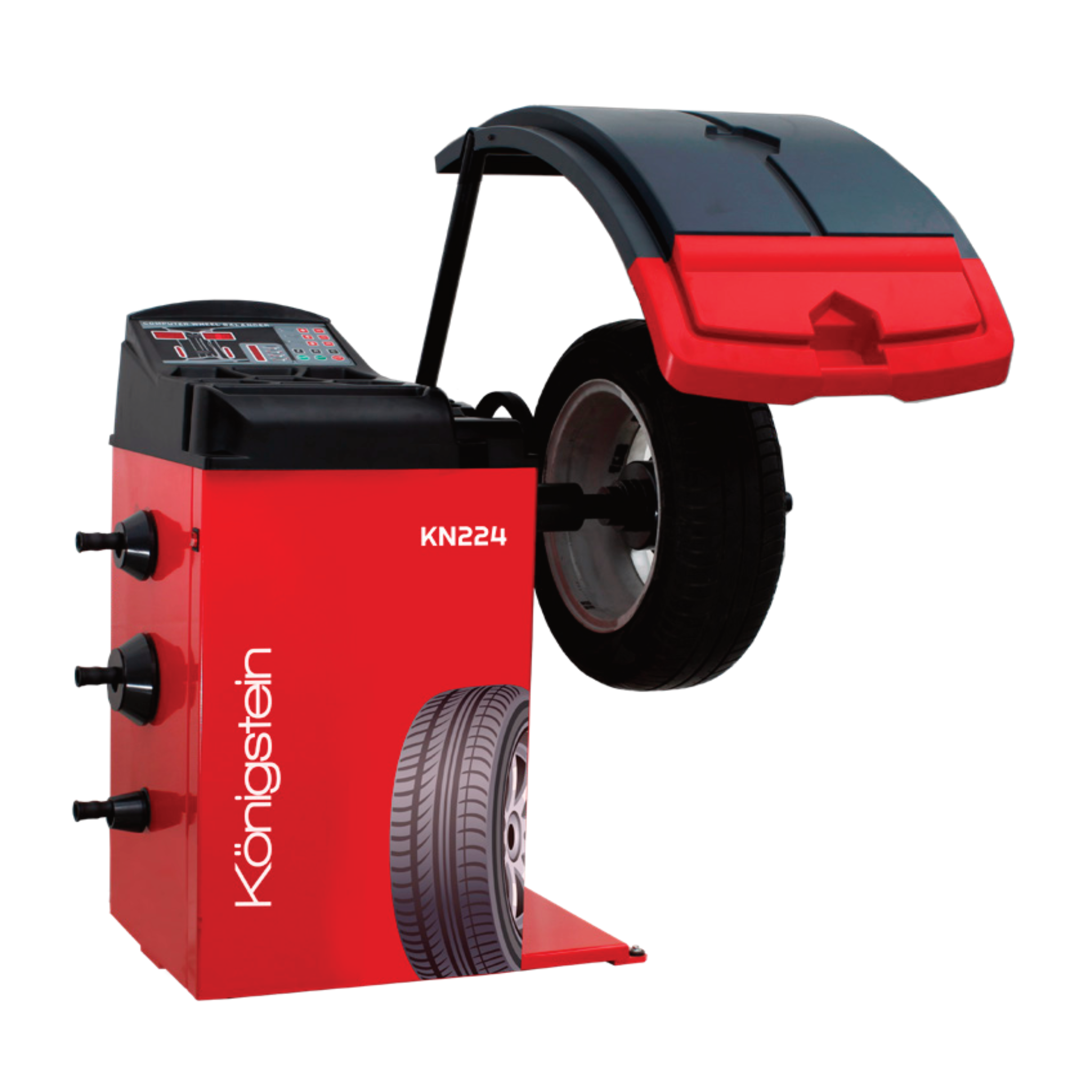 Equilibreuse Mesure automatique Pour roues de 12”- 24” - Königstein KN224