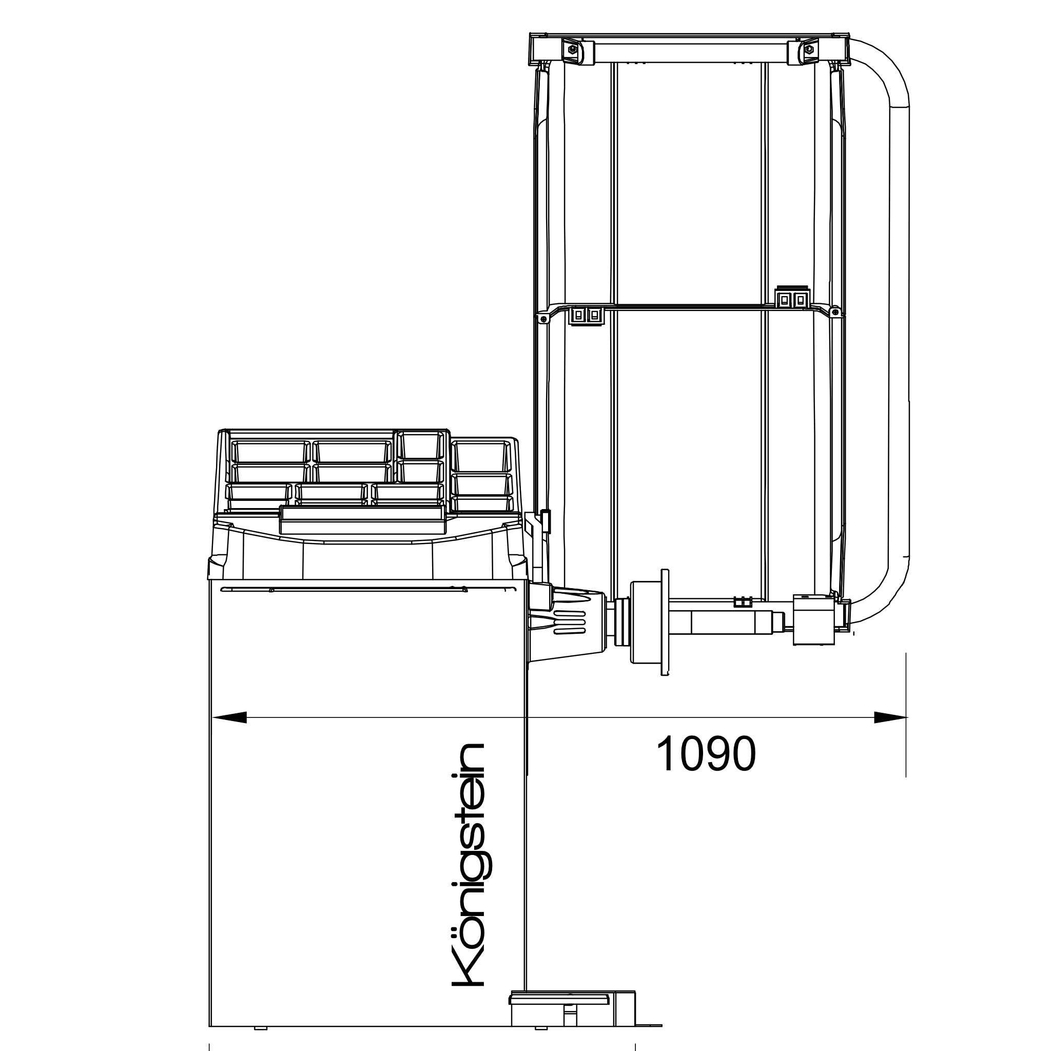 Equilibreuse Mesure automatique Pour roues de 12”- 24” - Königstein KN224 – Image 5
