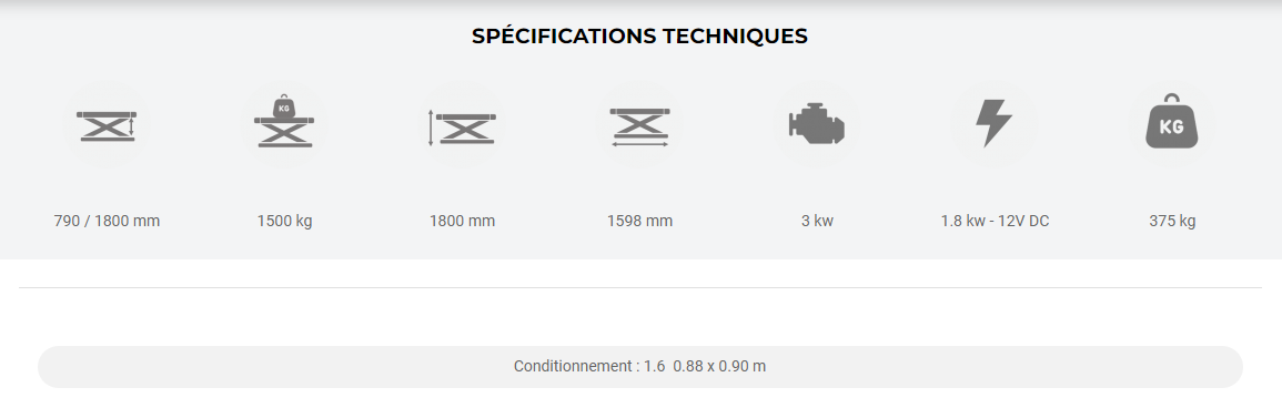 Élévateur pour déchargement, déplacement des moteurs, des transmissions & des batteries de véhicules électriques - 1,5T - Königstein KN3009 – Image 3