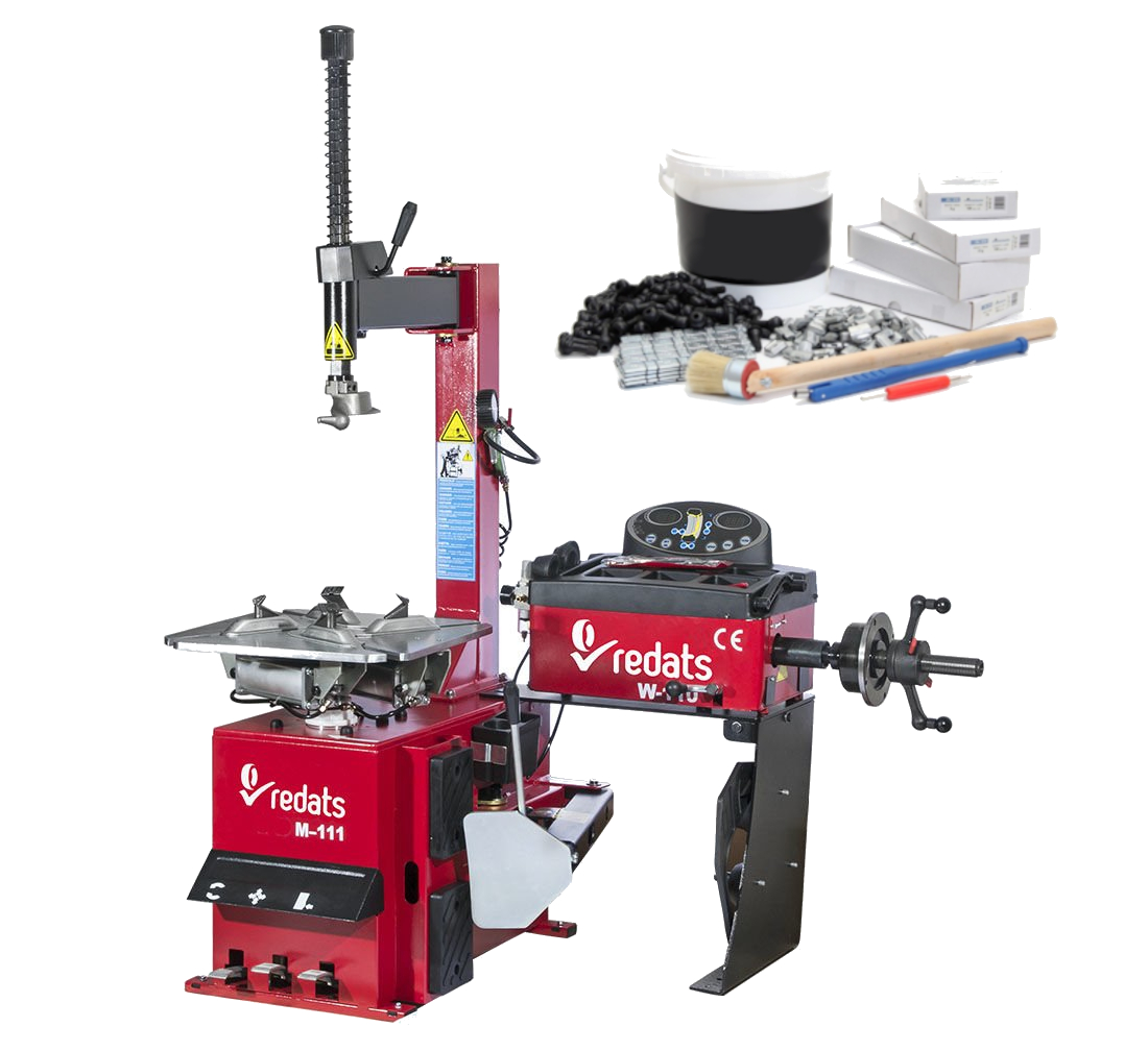 Démonte-pneu + Equilibreuse / PACK 2en1 + kit de démarrage essentiel offert ! - Redats