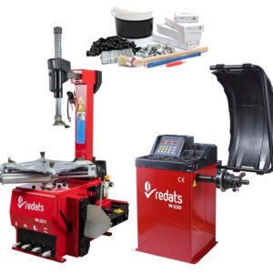 Démonte-pneu avec colonne basculante + Equilibreuse / PACK ESSENTIEL - kit de démarrage essentiel offert ! - Redats