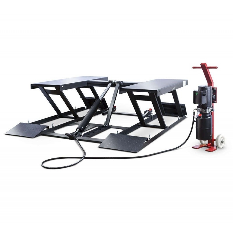 Pont Elévateur Ciseaux 3 tonnes mobile avec déverrouillage manuel